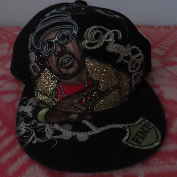 vintage rare pimp c under ground king embellished hat sz M fitted - Picture 1 of 6